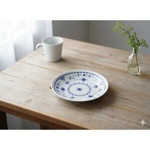 Furnivals Denmark Limited Blue Floral China 5.5" Saucer England Plate Wall Idea